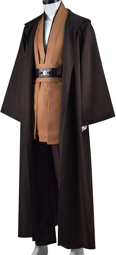 Rongxu Mens Tunic Robe Cosplay Costume Adult Tunic Hooded Robe Outfit Full Set Halloween Costume US Size