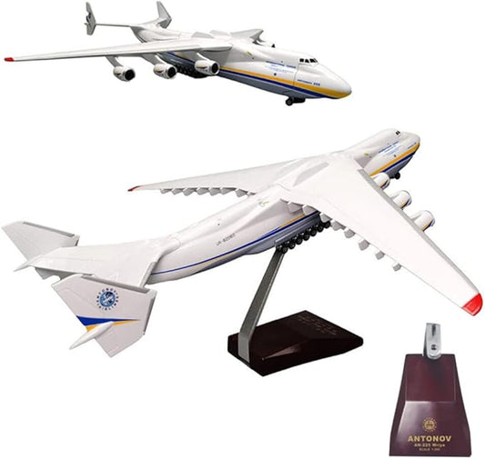 Large Model Airplane, 1/200 Ukraine Antonov 225 Model Airplane, Resin Aircraft Model Strategic Transport Airplane Model for Aircraft Enthusiasts Collection and Home Office Desk Decor (An-225)