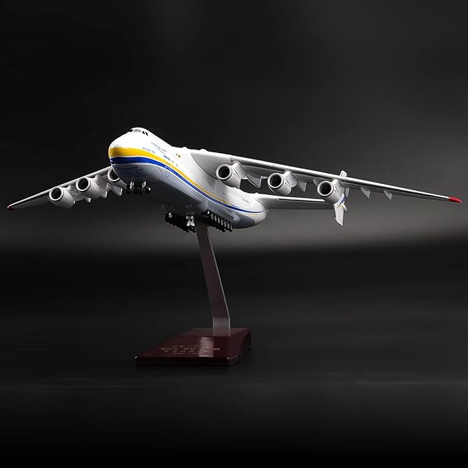 Model Plane Antonov an225 1/200 Scale Resin Airplane Model 17 inch Ukraine Painted Mriya Transporter Display Aircraft Model for Collection