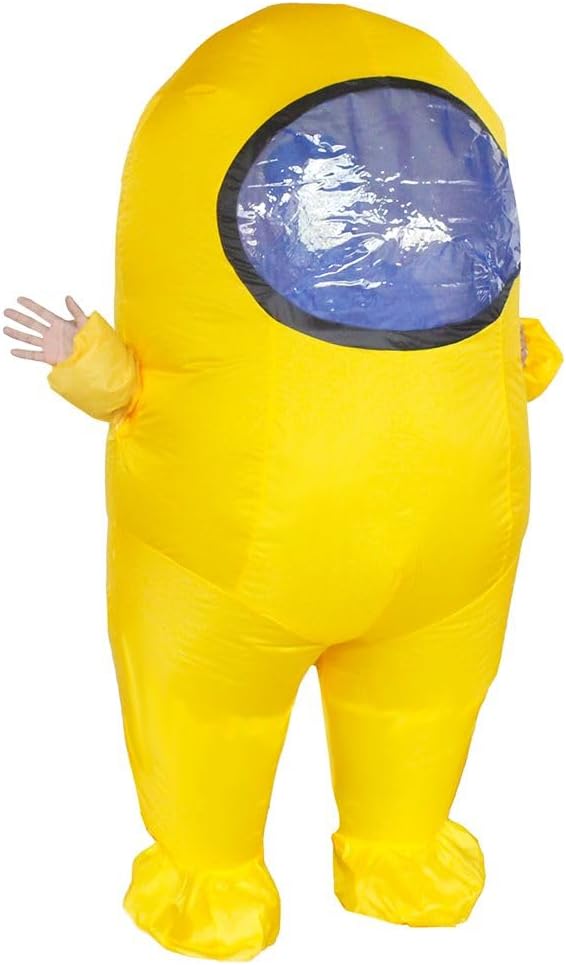 Impostor Inflatable Costume for Adult Funny Halloween Spacesuit Costume Astronaut Figures for Adult Game Fans