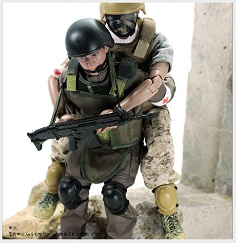7Buy 12in Action Figures Toy 1:6 Stand Bendable Soldier Model Toy (Medic)
