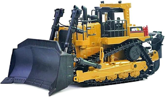 Ailejia 1/50 Scale Diecast Truck Alloy Models Bulldozer Vehicle Construction Vehicle Model Engineering Car Toy boy Gift (Bulldozer)