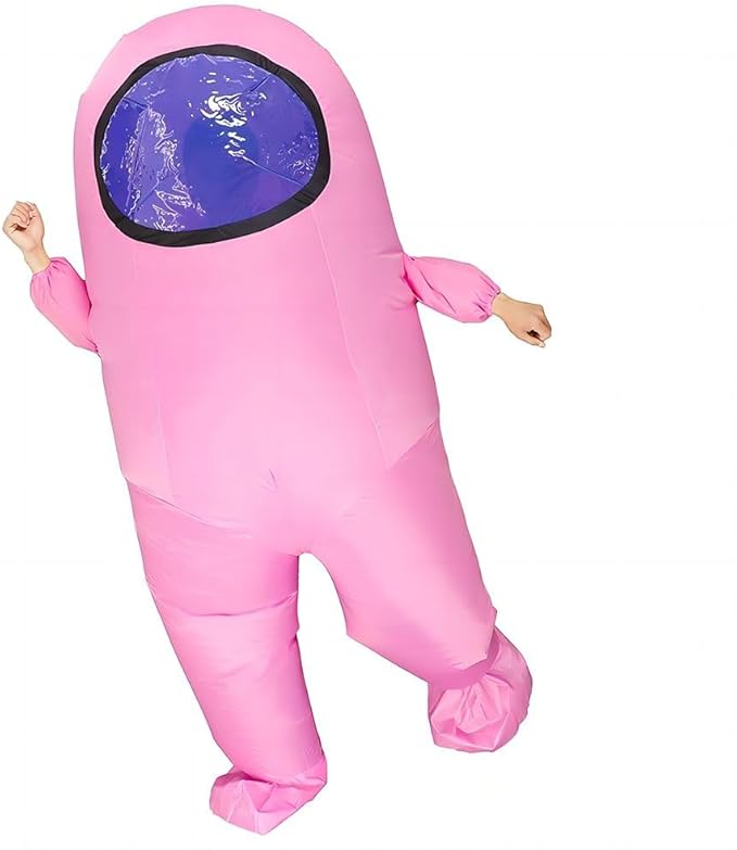 Impostor Inflatable Costume for Adult Funny Halloween Spacesuit Costume Astronaut Figures for Adult Game Fans