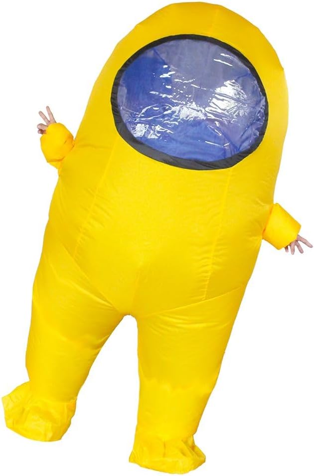 Impostor Inflatable Costume for Adult Funny Halloween Spacesuit Costume Astronaut Figures for Adult Game Fans