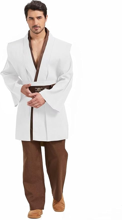 Knight Costume Adult Men's Tunic Hooded Robe Outfits Halloween Cosplay Uniform