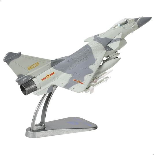 1/72 J10 Vigorous Dragon Fighter Jet Model Military Aircraft Diecast Metal Model Kit Adult Airplane Model with Stand for Military Enthusiasts Collections or Gift