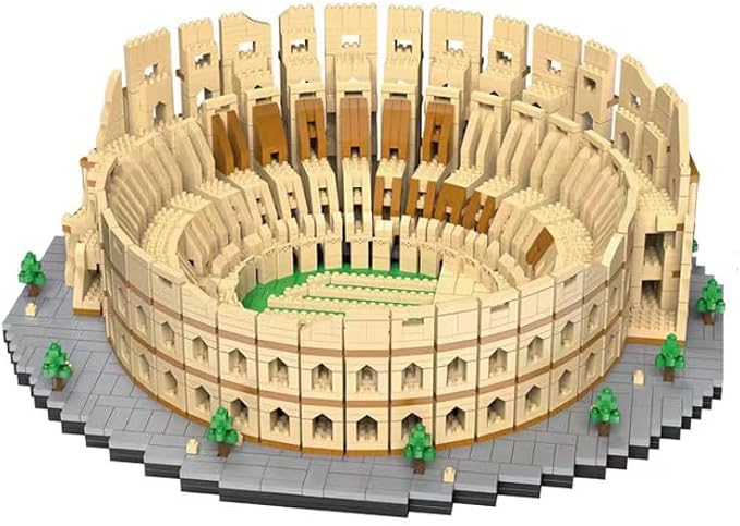 5000pcs Euro Construction Roma Colosseum Micro Mini Building Blocks Toys - Bring The Ancient History Home & Enjoy Challenging Entertainment Time
