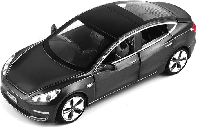 Diecast Toy 3 Car Model,Zinc Alloy Simulation Casting car Model Pull Back Vehicles,1:32 Scale Mini Vehicles Toys with Lights and Music for Toddlers Kids Children Birthday Gift (Black)