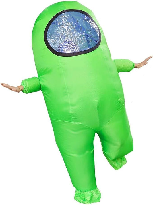 Impostor Inflatable Costume for Adult Funny Halloween Spacesuit Costume Astronaut Figures for Adult Game Fans