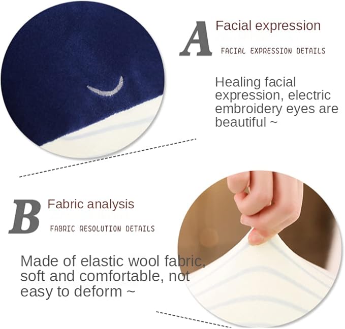 MUPI Whale Stuffed Animals Plush Pillow 4 Size Cute Soft Cotton Plushies Pillows Kawaii Blue Whale Toy Gifts for Kids Boys Girls Adults (Blue, 26 Inch)