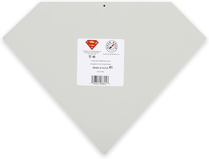 DC Comics Superman Logo Metal Sign - Fun Superman Wall Art for Man Cave, Bedroom or Movie Room