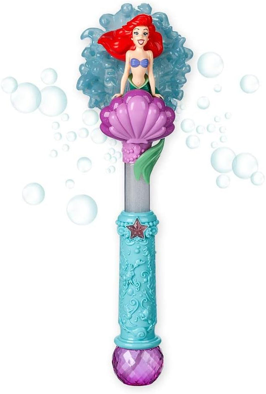 Disney Store Official The Little Mermaid Ariel Light & Sound Bubble Wand - Interactive LED Toy, Perfect for Kids & Fans, Authentic Ariel Design - Ideal for Outdoor Play & Parties, Durable and Safe