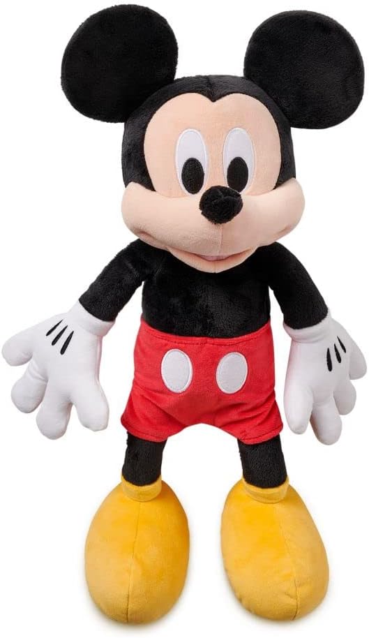 Disney Store Official Mickey Mouse Medium Soft Toy for Kids, Cuddly Character with Fuzzy Texture and Embroidered Details, Soft Tail, Plushy Suitable for All Ages.