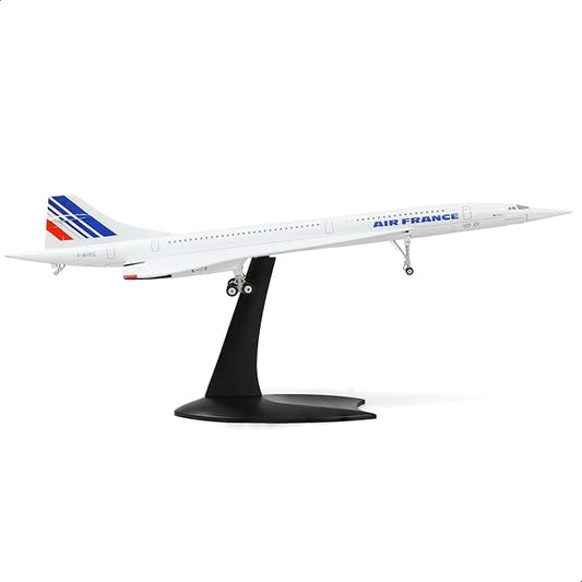 1/200 Concorde Airplane Model Diecast Metal Aircraft Model Kit Simulation Display Aircraft Model Two Versions Available for Display Collections or Gift (1/200 France Airways)