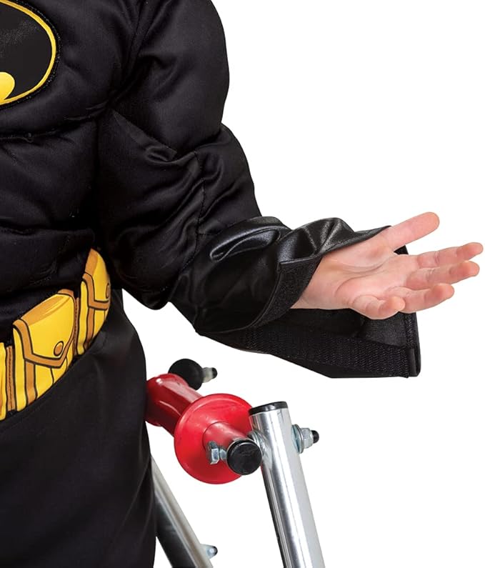 Batman Costume for Kids, Official Adaptive Batman Dress Up Outfit with Accessibility Features