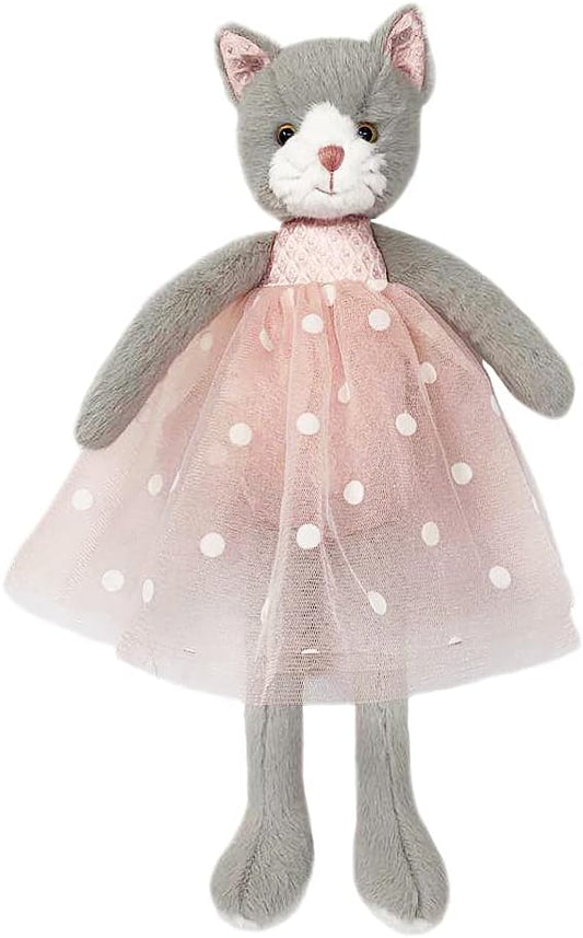 MON AMI Celeste Cat Stuffed Doll – 15”, Soft Plush Animal Doll, Use as Toy or Room Décor for Kids of All Ages