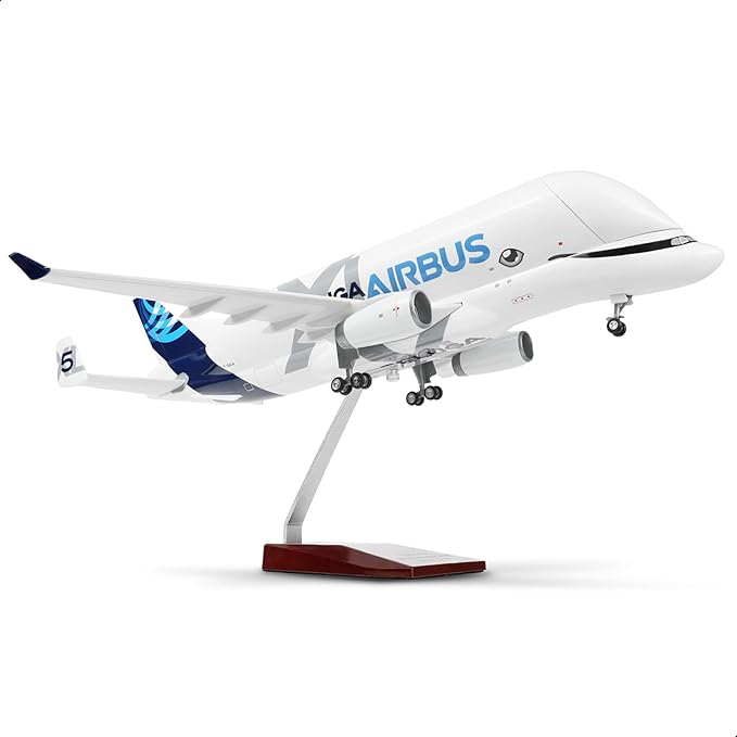 A330 Beluga XL5 1/150 Large Scale Die-cast Airplane Model Kits with Stand (16.5 inches) | Airbus a330-743L Super Transporter Beluga Aviation Enthusiasts Collect Plane Model