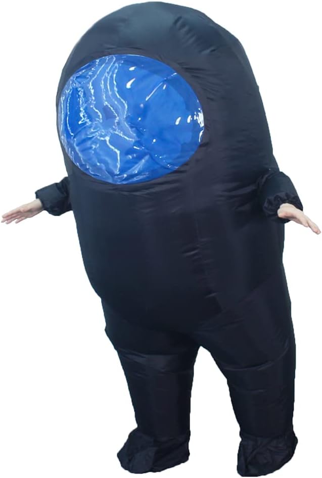 Impostor Inflatable Costume for Adult Funny Halloween Spacesuit Costume Astronaut Figures for Adult Game Fans