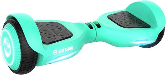 Gotrax Hoverboard with 6.5" LED Wheels & Headlight, Max 4/5 Miles Range, 6.2mph Power by Dual Brushless Motor, UL2272 Certified and 50.4Wh/65.52Wh Battery Self Balancing Scooters for 44-176lbs Kids