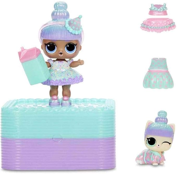 LOL Surprise Deluxe Present with Limited Edition Doll, and Pet, Teal - Adorable Fashion Doll and Colorful Accessories in Giftable Packaging - Birthday Present for Girls Age 4-15 Years