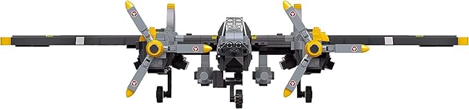 Apostrophe Games P-38 Lightning Aircraft Building Block Set - 937 Pieces - Air Force Fighter Plane Toy Set – for Kids and Adults – Compatible with All Building Bricks