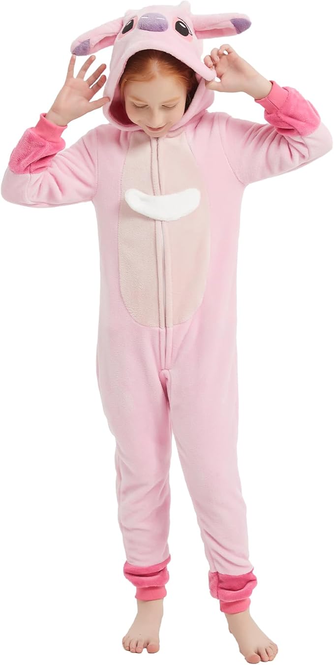 SWEETXIN Unise Kids Jumpsuit Cosplay Onesie One Piece Suit for Girls Boys Halloween Character Costume Dress Up Party