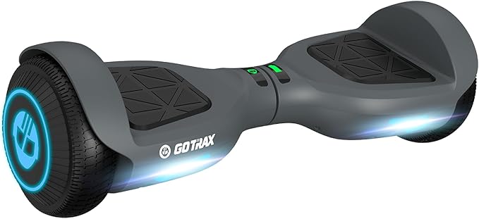 Gotrax Hoverboard with 6.5" LED Wheels & Headlight, Max 4/5 Miles Range, 6.2mph Power by Dual Brushless Motor, UL2272 Certified and 50.4Wh/65.52Wh Battery Self Balancing Scooters for 44-176lbs Kids
