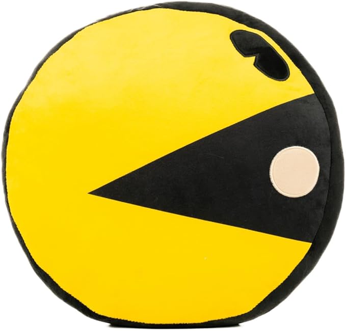 PAC-Man Bedding Super Soft Plush Decorative Throw Pillow, 14 in, (Officially Licensed Product) by Franco Collectibles