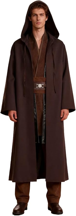 Knight Costume Adult Men's Tunic Hooded Robe Outfits Halloween Cosplay Uniform