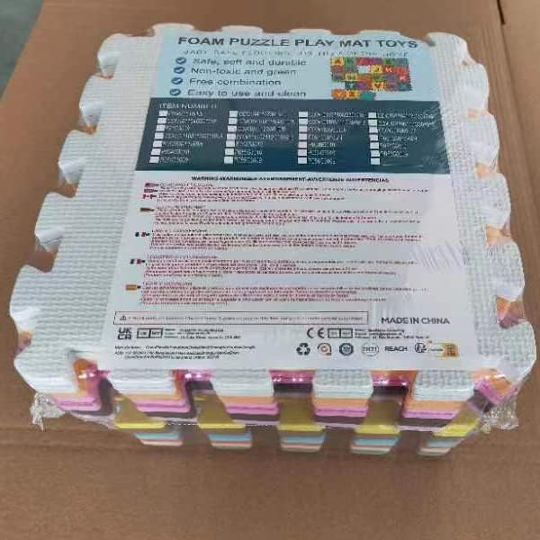 meiqicool Foam Play Mat Thick Soft EVA Interlocking Foam Floor Mats Children Yoga Exercise Multi Jigsaw Puzzle Blocking Board Kids Playmats Play Beige 18 Piece J