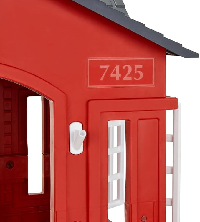 Little Tikes Cape Cottage Playhouse with Working Door, Windows, and Shutters - Red| For Kids 2-6 Years Old