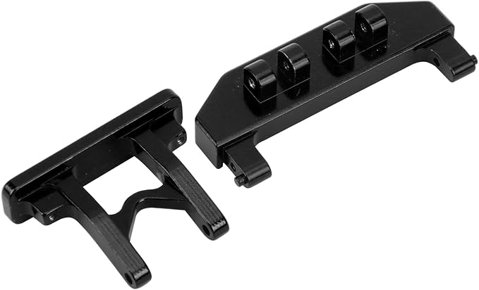 Rear Body Mount Support, Car Shell Connect Bracket Aluminium Alloy Rear Body Mount Light for Axial SCX24 90081 1/24 RC Car for Kids (Black)