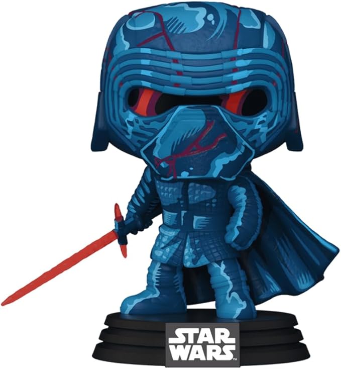 Adam Driver Kylo Ren Retro #770 Facsimile Signed Reprint Laser Autographed Funko POP! Movies Star Wars Figurine with Protector Case