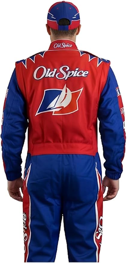 OEM CAL Naughton Jr Jumpsuit + Cap Costume Talladega Nights