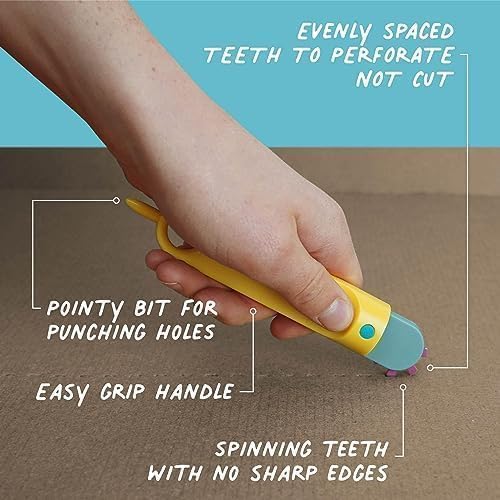 Makedo Create | Upcycled Cardboard Construction Tool Kit in Small Toolbox (260 Pieces) | STEM + STEAM Educational Toys for at Home Play + Classroom Learning | Reusable Tools for Boys and Girls Age 5+