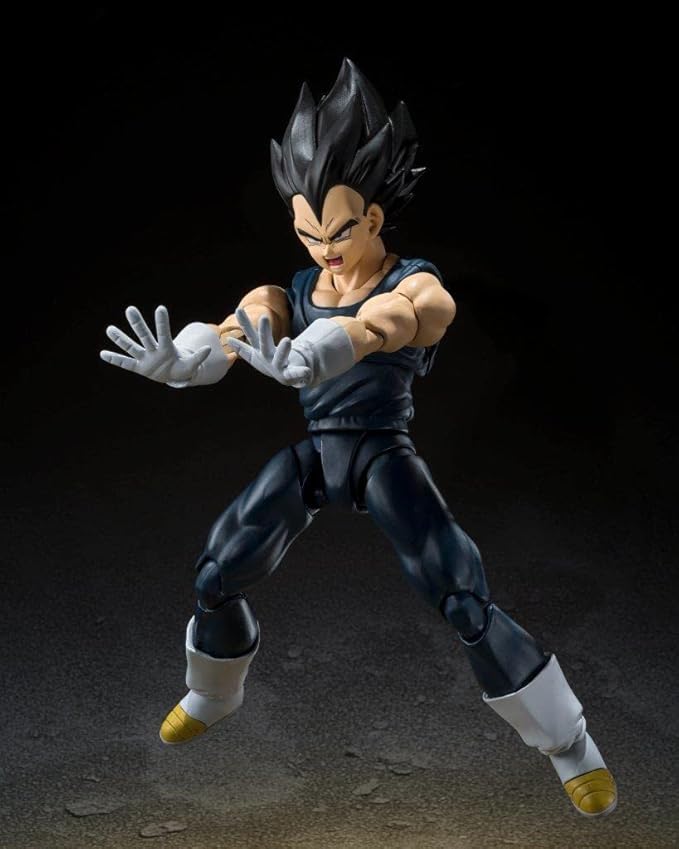 TAMASHII NATIONS - Dragon Ball Super: Super Hero - Vegeta Super Hero, Bandai Spirits S.H.Figuarts Action Figure