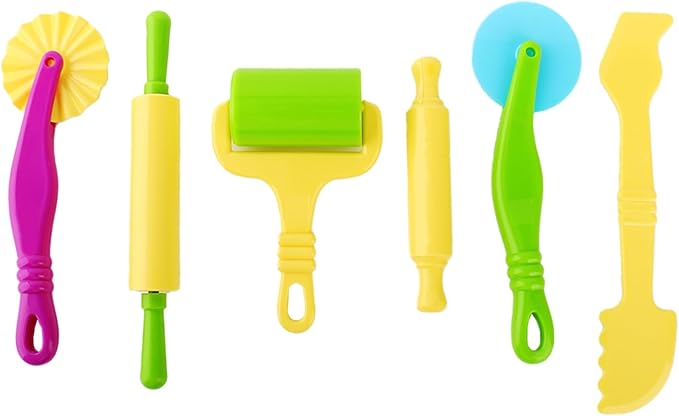 Modeling Clay Tools for Kids Ages 2-4, Craft Molding Clay Tool Set, Clay Molds Cutters Roller Stamps, Modeling Clay Kit 43 Pcs, Sculpting Texture Rolling Pin, Toddlers Accessories Girls Boys