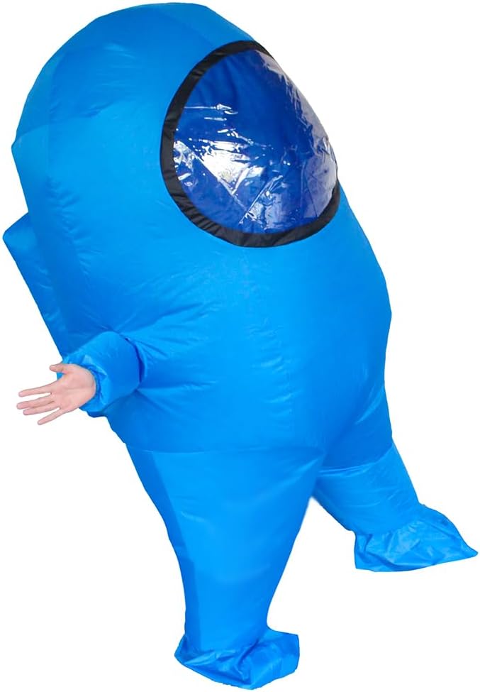 Impostor Inflatable Costume for Adult Funny Halloween Spacesuit Costume Astronaut Figures for Adult Game Fans