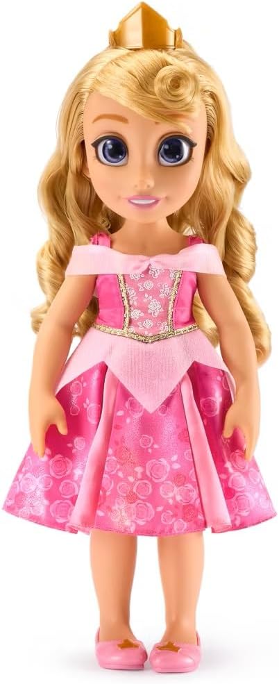 Disney Store Official Aurora Once Upon a Story Doll - 16 Inch Disney Princess Toys Featuring Reflective Eyes with 3D Pupil and Iris, Detailed Costume, Hair Comb & Shoes - Comes in Display Box