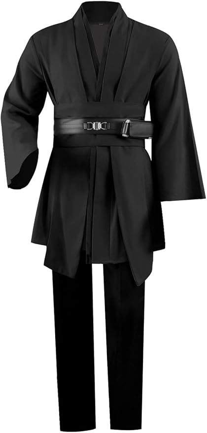 Adult Tunic Costume for Jedi Outfit Skywalker Halloween Cosplay Costume Hooded Robe Cloak Full Set Uniform