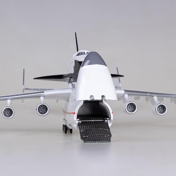 Large Model Airplane, 1/200 Ukraine Antonov 225 Model Airplane, Resin Aircraft Model Transport Airplane Model for Aircraft Enthusiasts Collection and Home Office Desk Decor (An-225+Spacecraft)