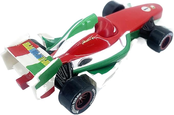 Portable Mini Toy Car and Truck Set 1:55 Diecast Model Metal Body Racers for Preschool Kids Ages 3+ Years (F1-White)