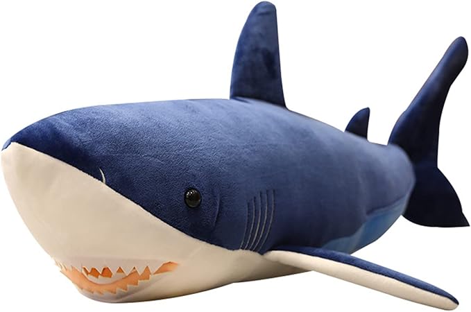 Tiny Heart Shark Plush Toys Stuffed Animal 35inch Super Soft Great Shark Whale Giant Dolls Pillow Cute Kids Birthday Gift Home Decorations Bedroom Boys Girls