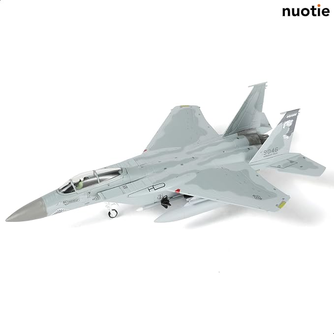 1/100 F-15C Eagle Fighter 79-0046 Model Diecast Metal Aircraft Model Military Fighter Aircraft Model with Stand for Adult Military Enthusiast Collection Display or Gift
