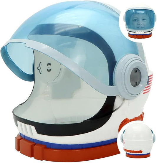 Spooktacular Creations Astronaut Helmet for Kids with Movable Visor Pretend Role Play Accessory Toy Set Halloween Costumes