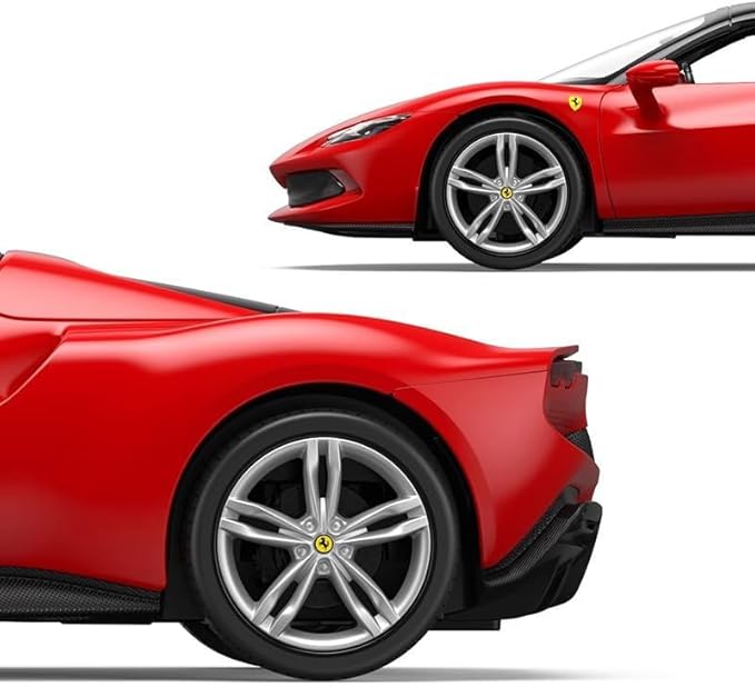 PowerTRC Officially Licensed Ferrari RC Car, 1:14 Ferrari 488 GTB Remote Control Car Electric Sport Racing Car Model Vehicle, Red RC Car Series for Adults, Boys Age 8-12 Years Gift Idea