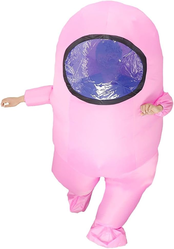 Impostor Inflatable Costume for Adult Funny Halloween Spacesuit Costume Astronaut Figures for Adult Game Fans