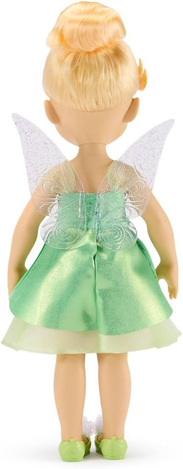 Disney Store Official Tinker Bell Once Upon a Story Doll - 16 Inch Disney Princess Toys Featuring Reflective Eyes with 3D Pupil and Iris, Detailed Costume, Hair Comb & Shoes - Comes in Display Box