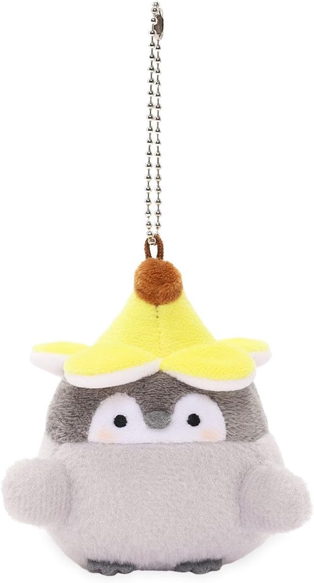 3" Mini Penguin with Banana Hat – Officially Licensed Collectible Plush Charm