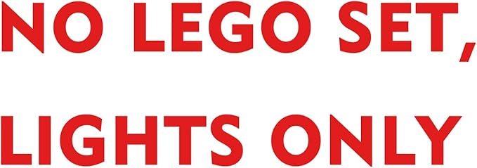 BrickBling LED Light Compatible with Lego Christmas Table Decoration Building Kit,Christmas Décor Lights Compatible with Lego 40743, Creative Lighting Kit-Not Included The Model